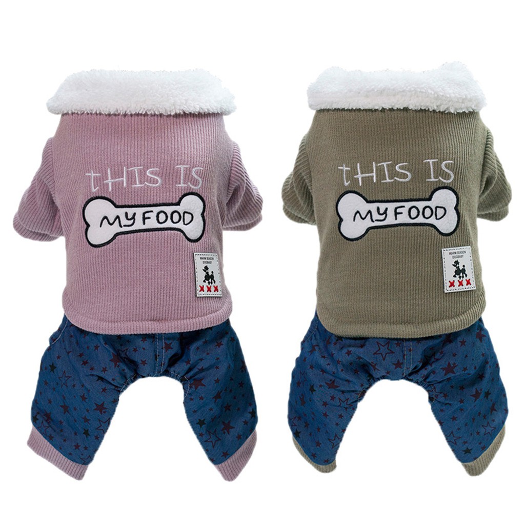 Áo khoác thêu hình dành cho thú cưng