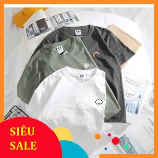 [Big Sale Áo phông icon cầu vồng sau mưa siêu cute