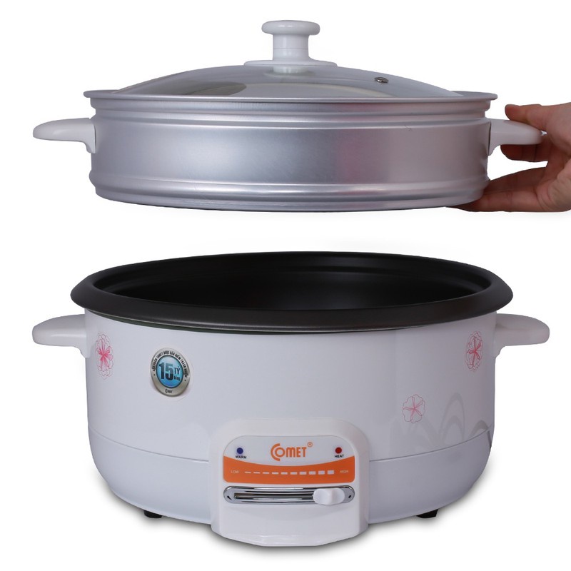 Nồi Lẩu Điện Comet CM7731, CM7732 3.5 Lít Hàng Chính Hãng (Bảo Hành 12 Tháng) giao màu ngẫu nhiên