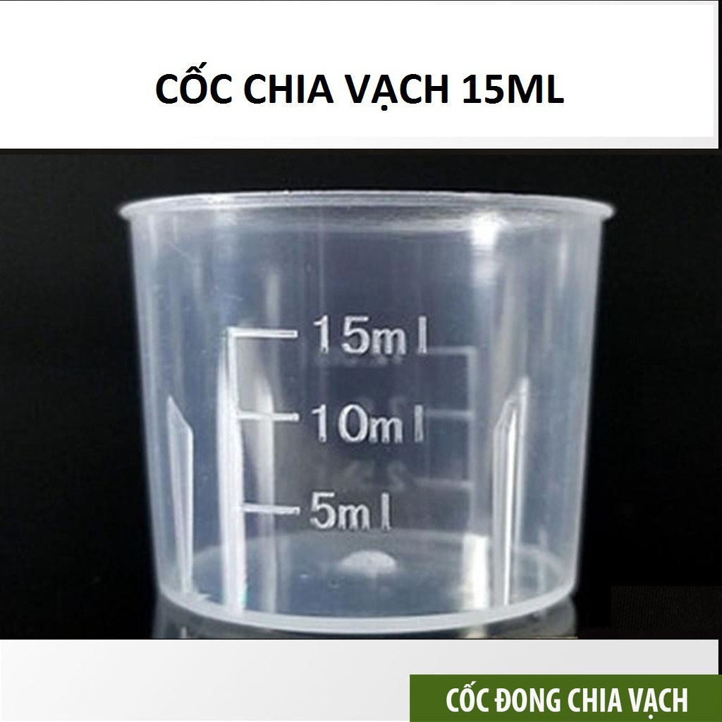 3 Cốc đong chia vạch 15ml / 30ml / 50ml / 100 ml - 3 cốc đo lường tự chọn