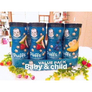 Bánh Ăn Dặm Gerber Organic Puffs hình sao các vị