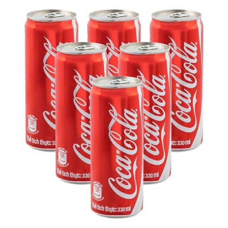 Lốc 6 lon Coca-Cola 330ml