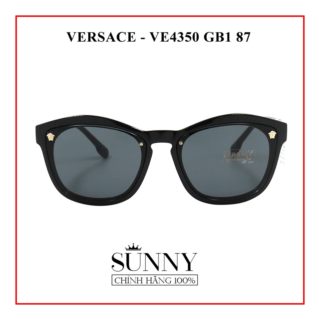 Kính mát chính hãng nam nữ Versace VE4350 GB1/87 màu sắc thời trang, thiết kế dễ đeo bảo vệ mắt
