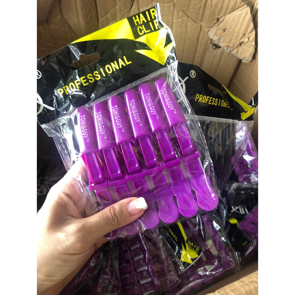 Kẹp Tóc Mỏ Vịt Toni&Guy Răng Cá Sấu Đủ Các Màu Tiện Lợi Bền Đẹp Chuyên Nghiệp Bestmypham