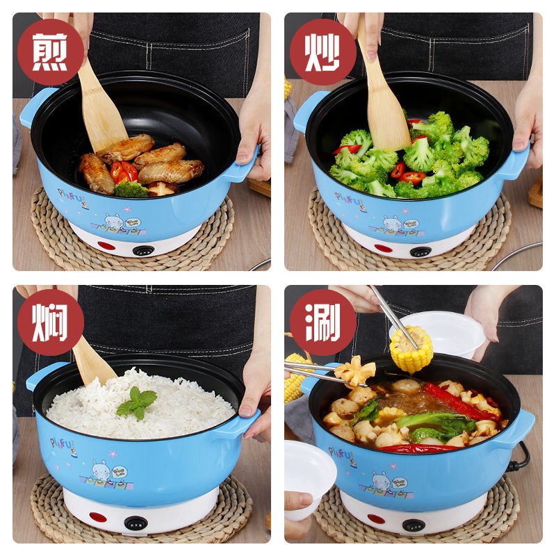 [Hàng Chất,Giá Tốt]Nồi Lẩu Điện Đa Năng - Chiên, Xào, Nấu Ăn,Lẩu COOKING POT SIZE ĐẾN 24CM