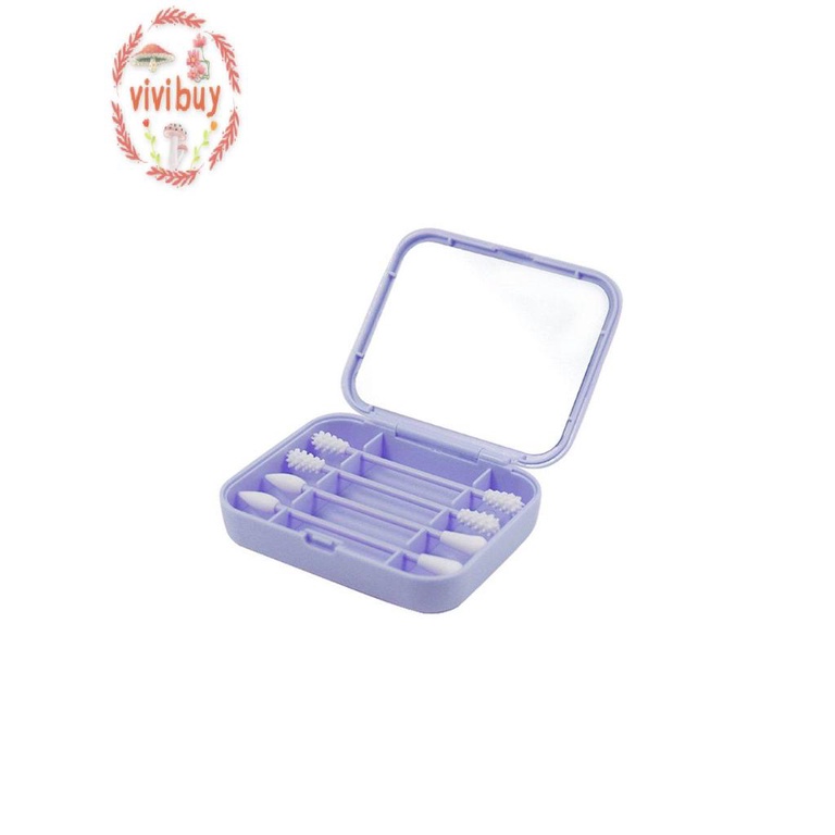 Hộp tăm bông cotton trang điểm có thể tái sử dụng kèm hộp đựng
 | BigBuy360 - bigbuy360.vn