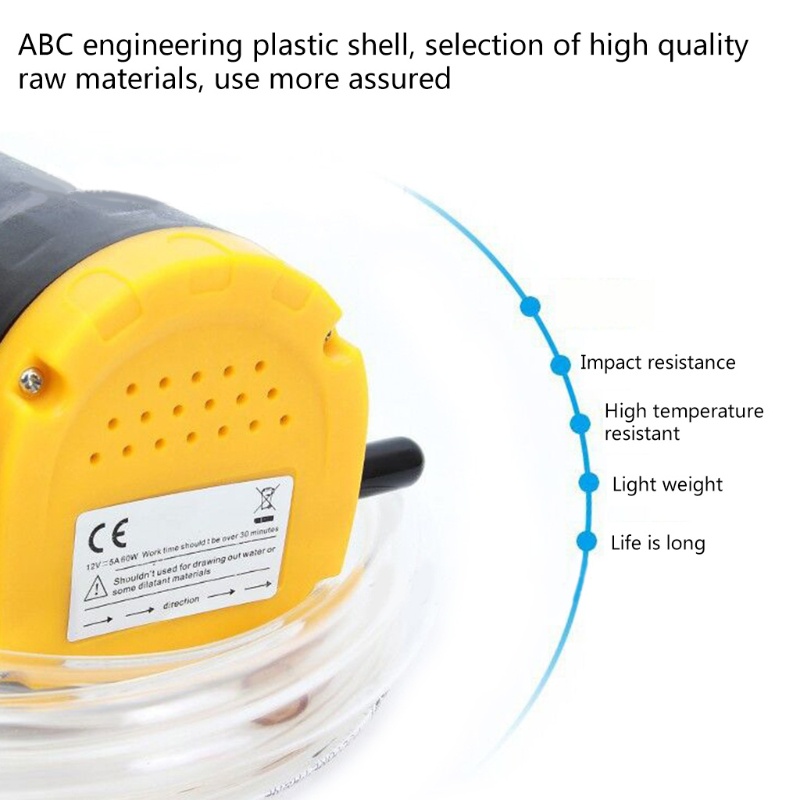 Máy Bơm Dầu 12V 60W Chuyên Dụng Cho Xe Hơi / Tàu Thuyền