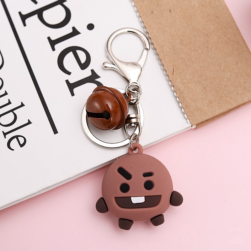 Móc khóa treo balo BT21 BTS Gấu bông Teddy 3D