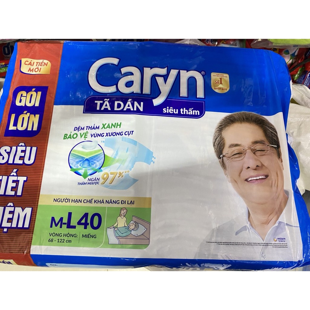 Tã dán người lớn Caryn Size ML Lẻ 1 MIẾNG