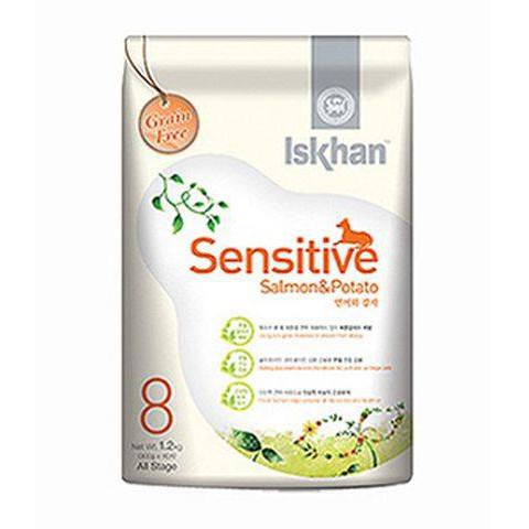 1.2kg Thức ăn chó ISKHAN Sensitive Salmon &amp; Potato Hỗ trợ hệ tiêu hóa giúp tăng cường hệ miễn dịch, tăng cường khả năng.