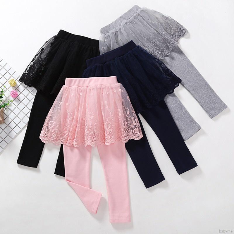 Quần legging eo thun co giãn chất liệu cotton phong cách Hàn Quốc dành cho bé