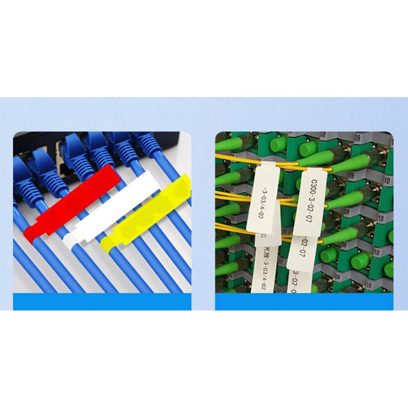 Cuộn giấy nhãn dán NIIMBOT D11 màu trắng chống thấm nước dùng đánh dấu dây cáp mạng