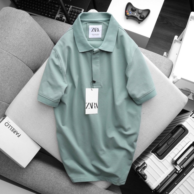 Áo thun nam polo ZR nhiều màu thun cao cấp co giản thấm hút tốt