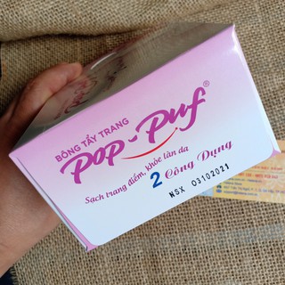 Bông Tẩy Trang Pop Puf 100 Miếng