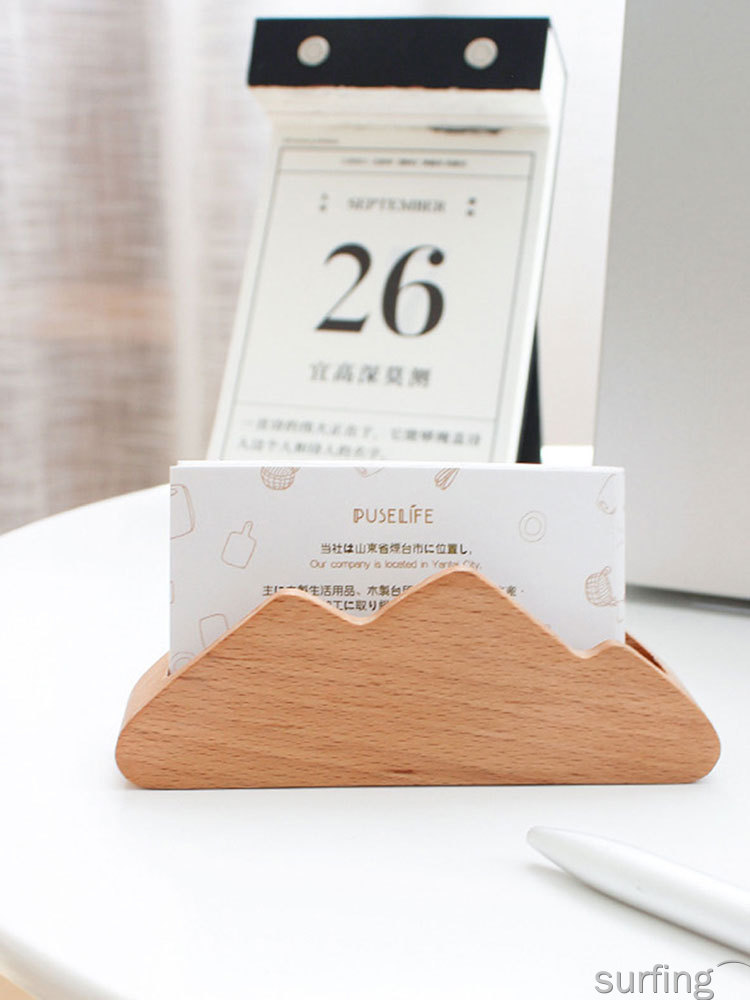 Đế Gỗ Để Thẻ / Danh Thiếp Kiểu Dáng Sang Trọng