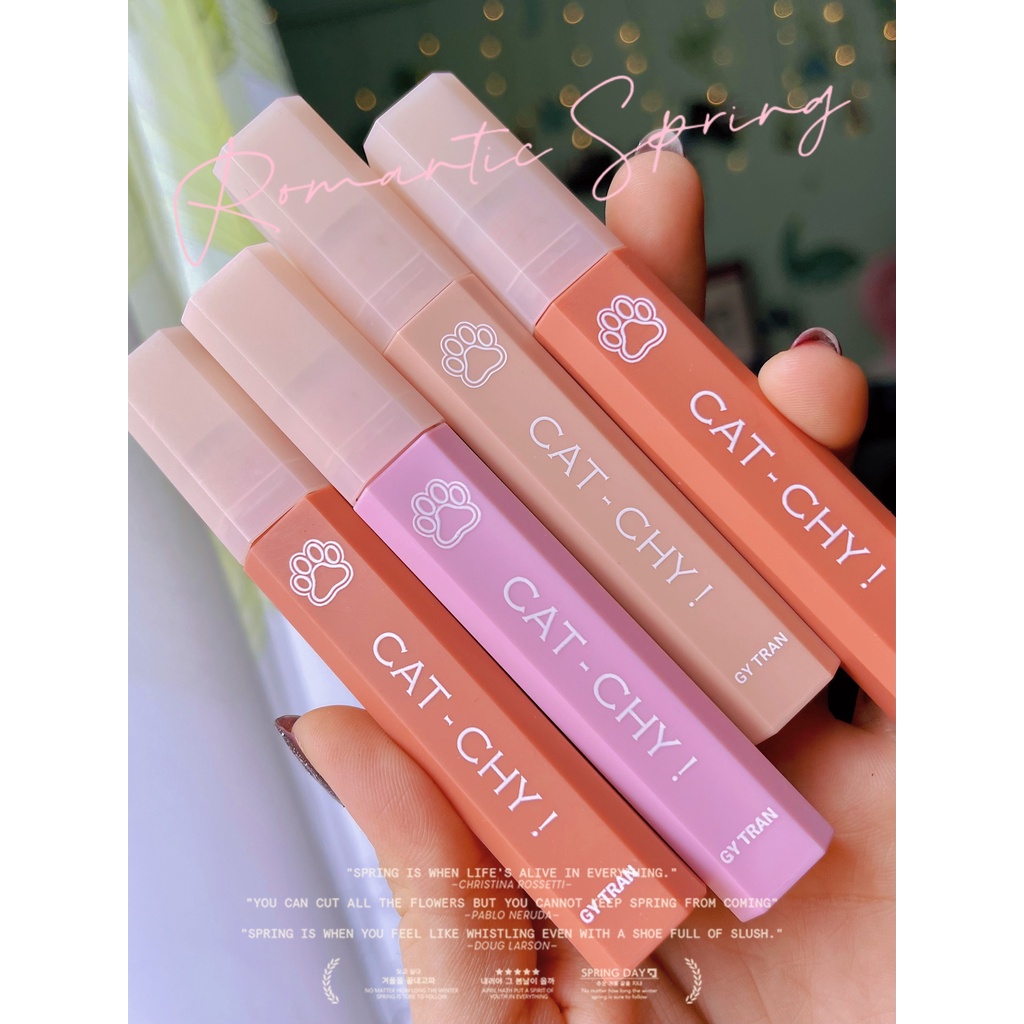 Son kem thiên nhiên Cat-Chy chất son mịn chuẩn mịn đáng yêu