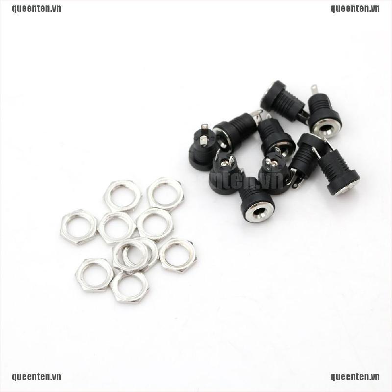 Bộ 10 Giắc Cắm Nguồn Dc 3.5 Mm X 1.35mm