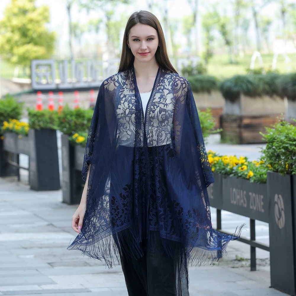 Áo Choàng Ren Cardigan Chống Nắng Thời Trang Đi Biển Cho Nữ
