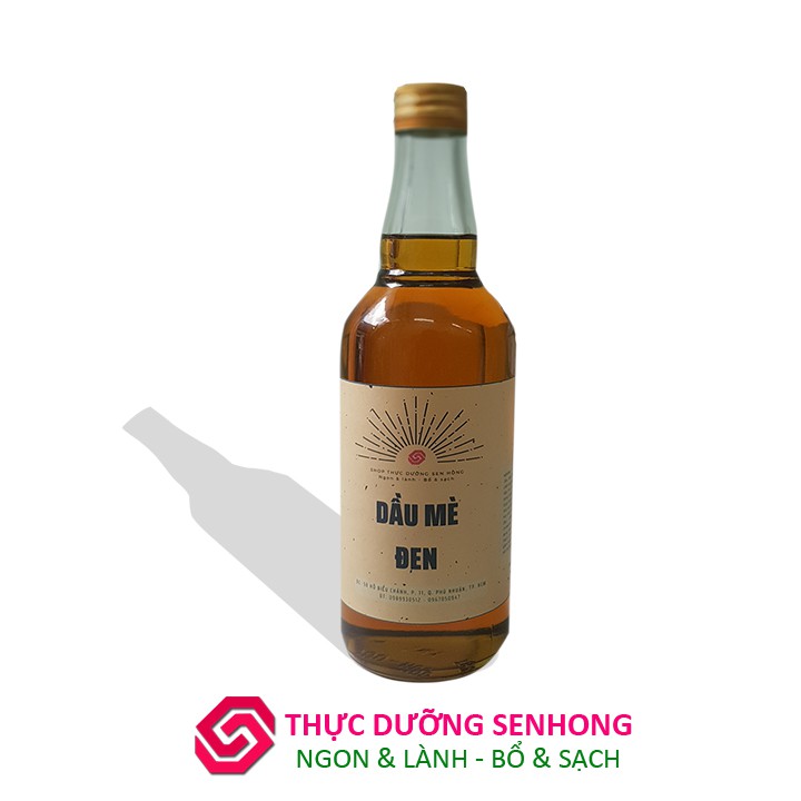 Dầu Mè Rang Nguyên Chất (500ml) - Thực dưỡng Sen Hồng