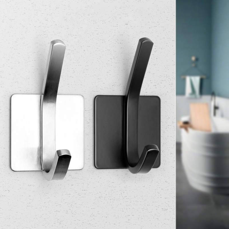 Set 4 Móc Treo Khăn Bằng Kim Loại Chịu Lực Tốt Cho Nhà Bếp / Phòng Tắm