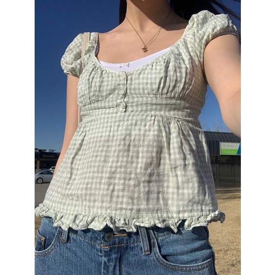 Set áo Blair linen top và áo 2 dây mặc trong