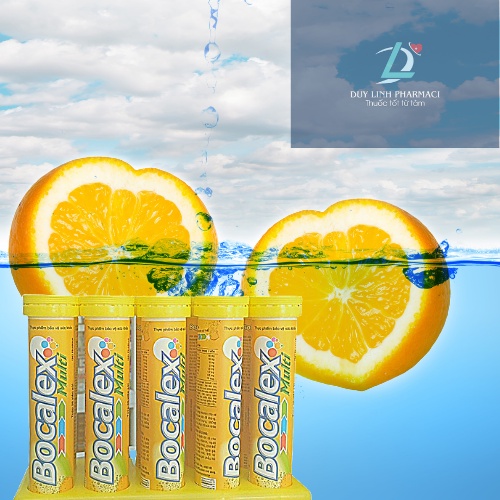 Bocalex - Viên Sủi Bổ Sung Vitamin C,Multivitamin ,Mùi Vị Thơm Ngon- Tăng Cường Đề Kháng.