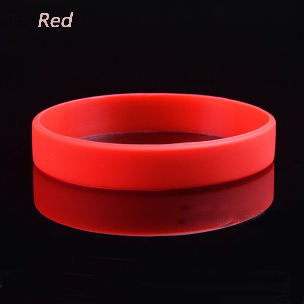 Vòng đeo tay cao su silicon nhiều màu sắc tùy chọn