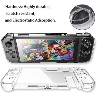 Clear Hard Case Cover Anti-Scratch Protective PC Shell for Nintendo Switch Joy