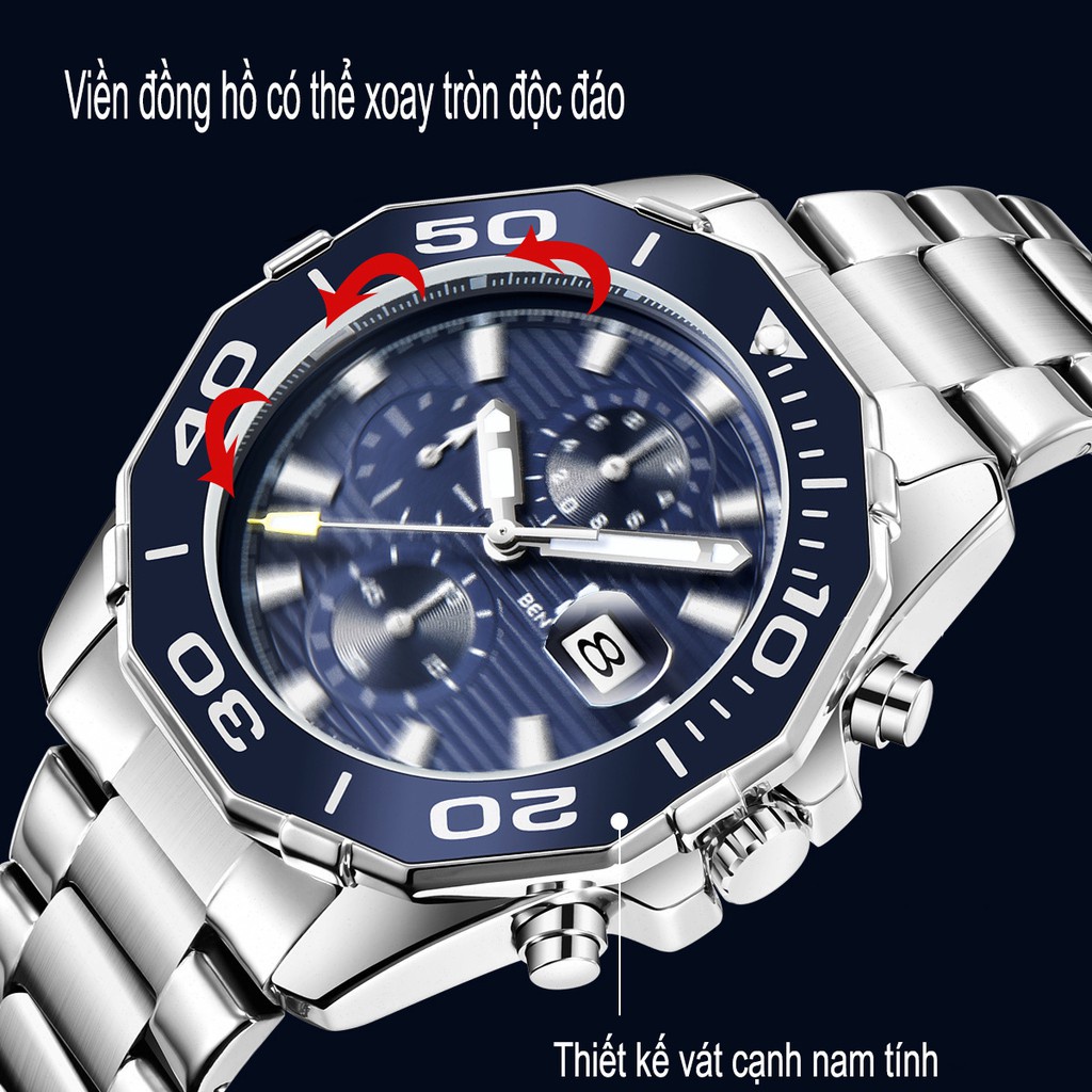 Đồng Hồ Nam Chính Hãng Ben Nevis, Dây Hợp Kim Sang Trọng, Thương Hiệu Nhật Bản, Máy Quartz Bền Bỉ Chính Xác | BigBuy360 - bigbuy360.vn