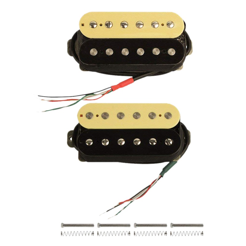 Bộ pickup Humbucker lõi đôi đầu ra cao tần màu đen họa tiết ngựa vằn cho đàn guitar