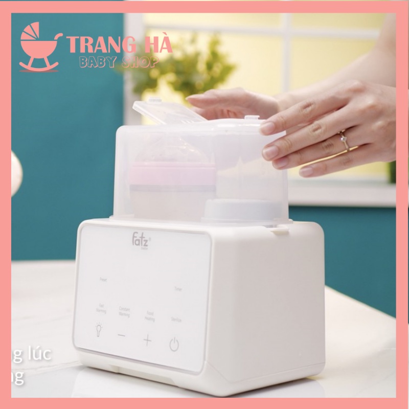 MÁY HÂM SỮA TIỆT TRÙNG 2 BÌNH ĐIỆN TỬ FATZ BABY - DUO 3 PLUS - FB3094TK BẢO HÀNH CHÍNH HÃNG 12 THÁNG