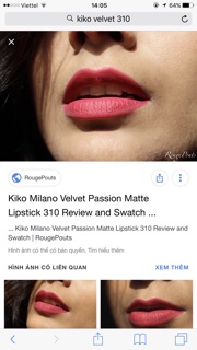 Son KIKO veltvet passion