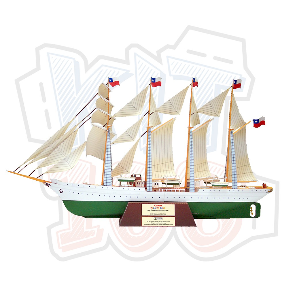 Mô hình giấy tàu thuyền quân sự Sailship - Esmerald