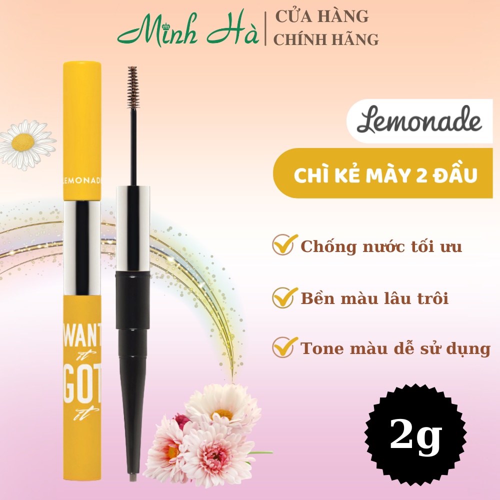 Chì kẻ mày 2 đầu Lemonade Want It Got It Dual Eyebrown