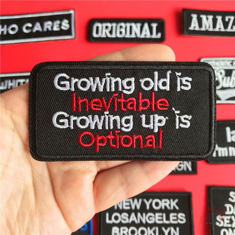 Miếng ủi thêu trang trí chữ tiếng anh thời trang 20 kiểu tùy chọn