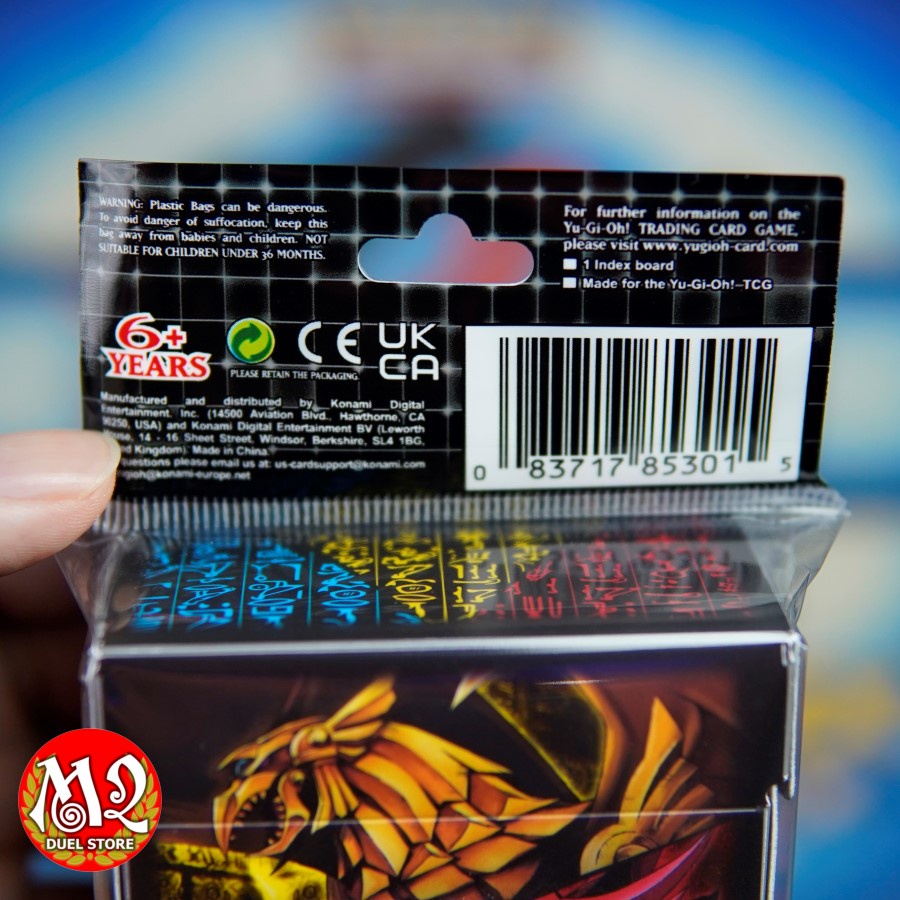 Hộp đựng bài Yugioh Egyptian God Slifer, Obelisk, &amp; Ra Card Sleeves - Sức chứa 70+ Chính hãng Konami sản xuất