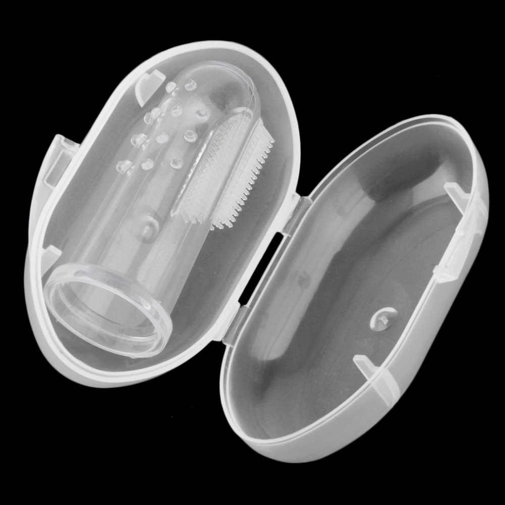 Bàn chải silicone mềm dùng đánh răng cho bé