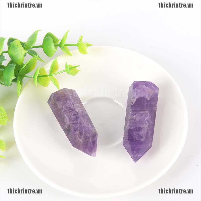 <Hot~new>Natural Purple Dream Amethyst Quartz Crystal Stone Point Healing Hexagonal Wand