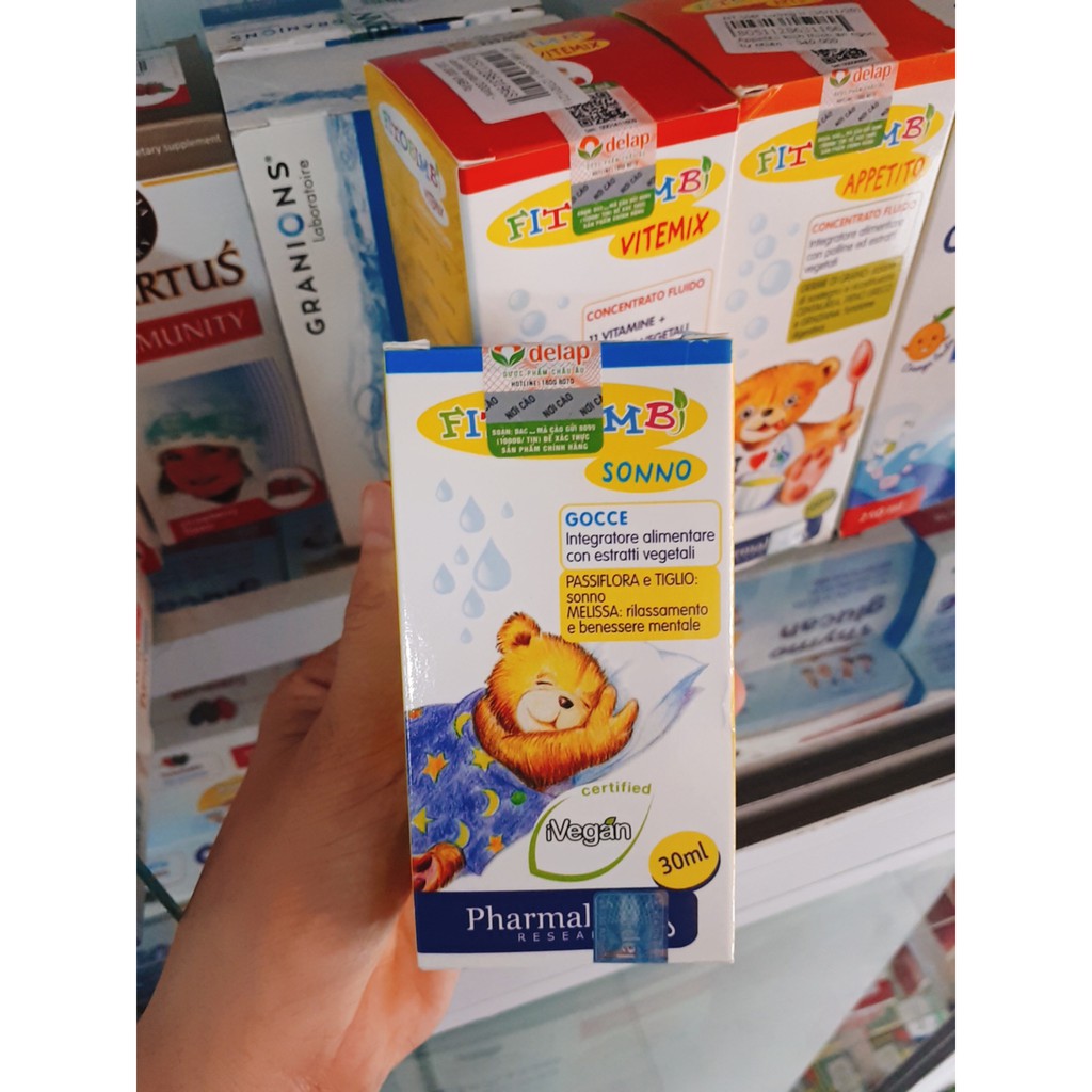 Fitobimbi Sonno ✅ Hàng Chính Hãng 100% - Thảo dược châu âu giúp bé ngủ ngon, dành cho trẻ khó ngủ, ngủ không sâu giấc