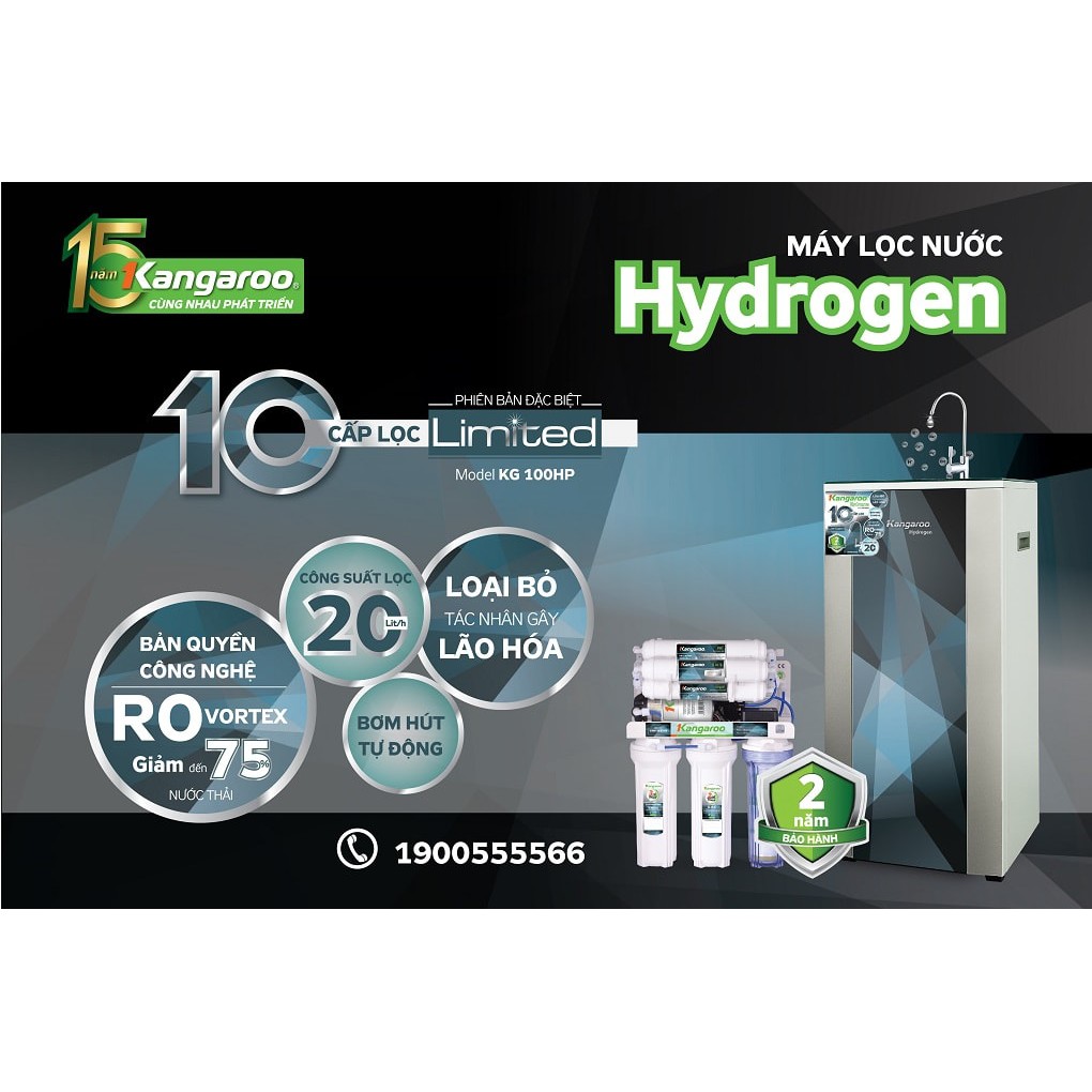Máy lọc nước Kangaroo Hydrogen Plus KG100HP