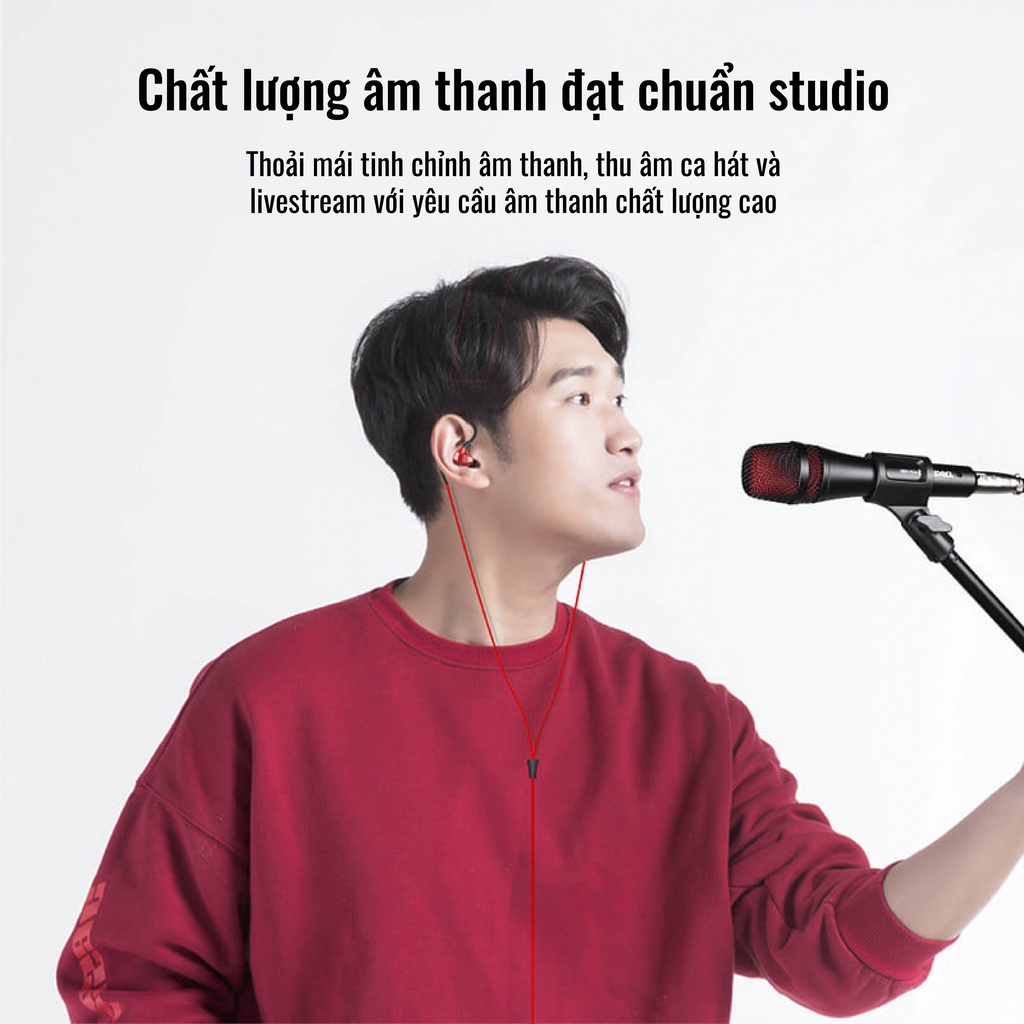 Tai Nghe Có Dây Nhét Tai Takstar TS-2260 Nghe Nhạc, Kiểm Âm Livestream Hát Karaoke Chính Hãng Cao Cấp Bảo Hành 12 Tháng