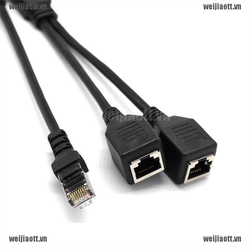 Đầu Chia Rj45 1 Male Sang 2 Female