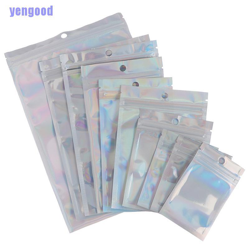 Túi Nhựa Đựng Kem Kỹ Thuật Số Màu Cầu Vồng Trang Trí