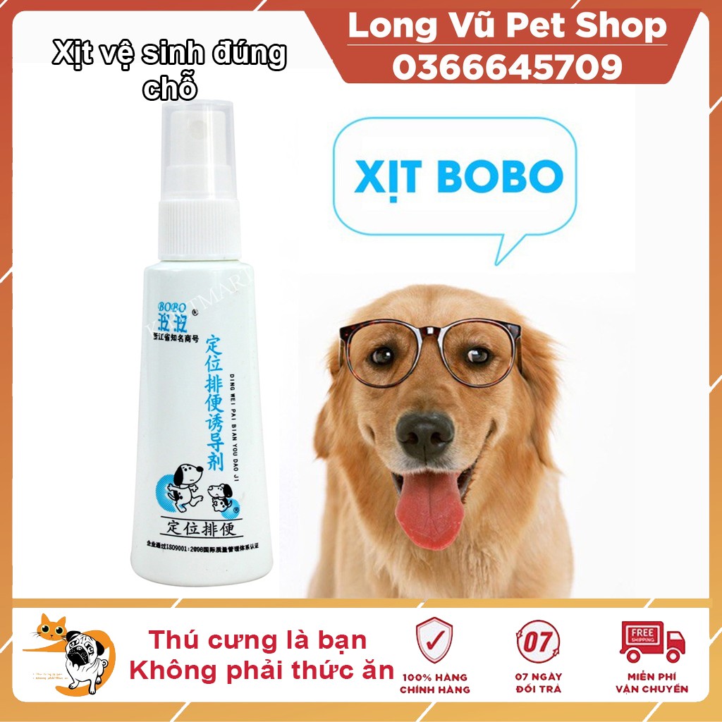 Xịt hướng dẫn đi vệ sinh đúng chỗ BOBO