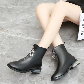 [ ODER ] Bốt da mềm gót đá BIGSIZE (35-43)