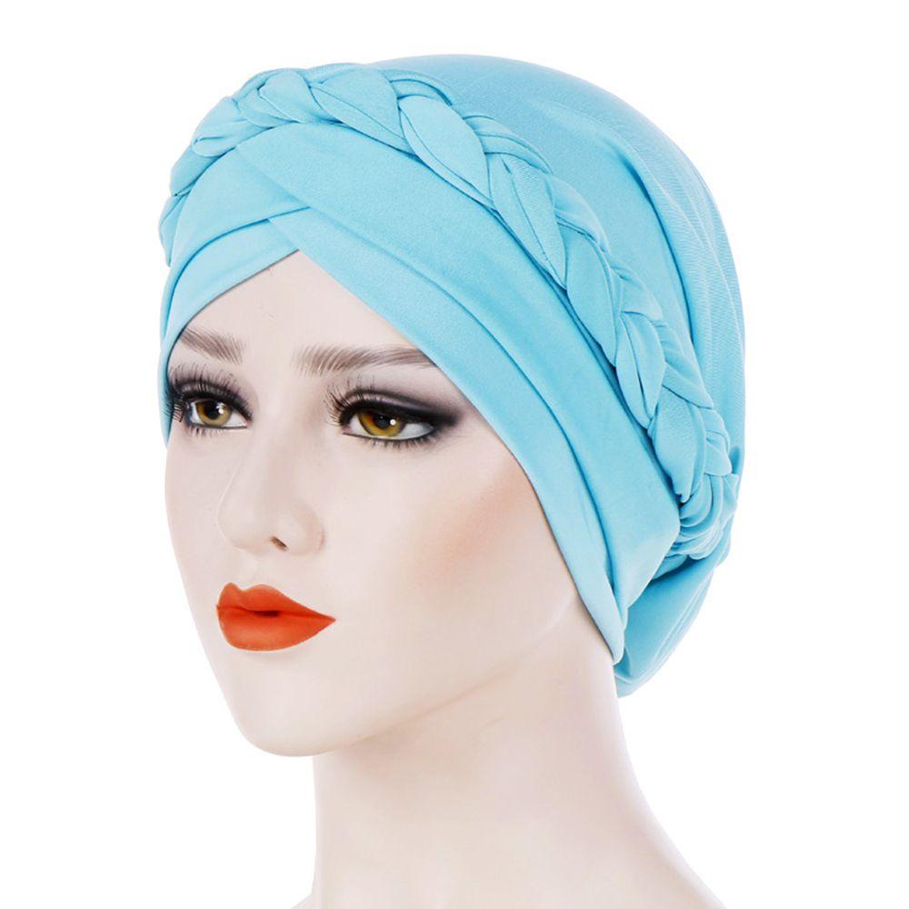 BORAG Mũ Turban Trùm Đầu Màu Sắc Nhã Nhặn Dành Cho Nữ