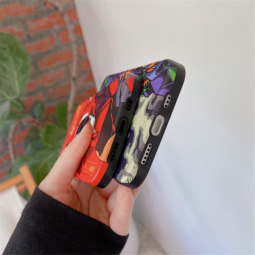 Ốp điện thoại silicon mềm họa tiết evangelion nhật bản sang trọng dành cho iphone 12 11 pro x s max xr 7 8 plus se2020