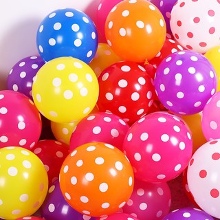 🎈🎈🎈 Sỉ Bong Bóng Chấm Bi Các Màu (bịch 100 quả)