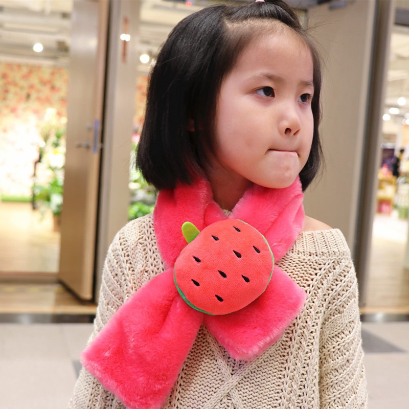 Khăn Choàng Cổ Giữ Ấm Hình Trái Cây Cho Bé