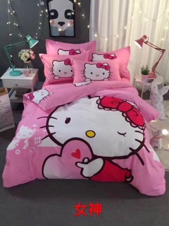 Trọn bộ Chăn ga Poly kitty đoremon